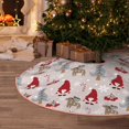 thumbnail image 5 of KLL Christmas Tree Skirt,Party Decorations Farmhouse for Christmas Decorations Holiday Party 36" -Cartoon Santa and Reindeer, 5 of 6