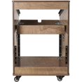thumbnail image 4 of Sound Town DIY Studio Rack with 11U Slant Mixer Top, 8U Front, 2U Drawer, Rubber Feet, Casters, Baltic Plywood, Weathered Grey (SDRK-M11X8B), 4 of 5