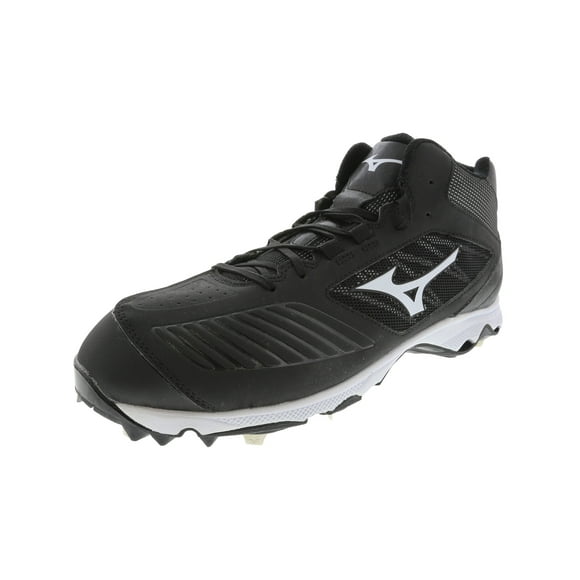 Mizuno Women's 9-Spike Advanced Sweep 4 Mid Black / White Ankle-High Baseball Shoe - 11.5M