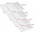thumbnail image 6 of Stainless Steel Cooling Racks 2 Pack, Artrylin Baking Racks Size 11.6 * 9 * 0.6Inch for Cooking Baking Roasting Grilling Cooling, Fit small Size Cookie Sheets Oven & Health & Dishwasher Safe, 6 of 7