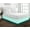 Aqua/Teal, variant on D.N.G. BEDDINGS 1 Piece Split Corner Two Tone Tailored Bed Skirt, Twin Size 6 Inch Deep Pocket, 800 Thread Count, 100% Egyptian Cotton, Solid Aqua Blue/Light Pink Color.
