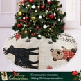 thumbnail image 3 of Yayeee Christmas Tree Skirt 35 inches for Xmas Tree Holiday Party Decoration, Retro Christmas Forest, 3 of 6