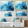 thumbnail image 4 of Designart "Rhapsody Of The Ocean II" Abstract Impressionism Floater Framed Wall Art Living Room, 4 of 5