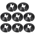 thumbnail image 1 of Uxcell 17mm PP Plastic Black Water Pipe Cover Decoration 8 Pack, 1 of 5