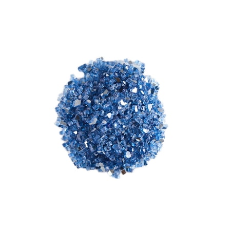 WestinTrends Outdoor Tempered Glass Rocks Beads for Firepit or fire place  10 pounds and 1/2  inch  can be used for crafting  aquarium or fire tables / Bowls