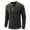 Dark Gray, variant on Men's Athletic Henley Shirt Long Sleeve Thermal Underwear Pullover Top Casual Slim Fit Lightweight Button T Shirts(Black,M)