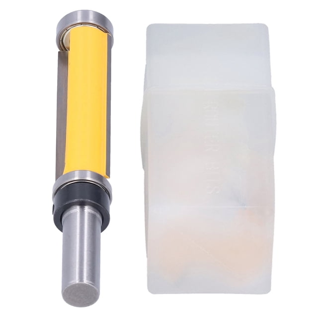 Trimming Cutter Bits, Durable Standard Design Carbide Tip Easy Installation Flush Trim Router Bit With Storage Box For Engraving 12mm Shank,1/2in Shank