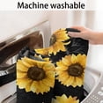 thumbnail image 5 of Black Sunflower Gray Petal Pattern Bathroom Rugs Mat,Non Slip Microfiber Bathroom Rug,Rubber Backing,Soft Bathroom Mats for Bathroom Floor,Tub and Shower,60x24in(150x60cm), 5 of 5