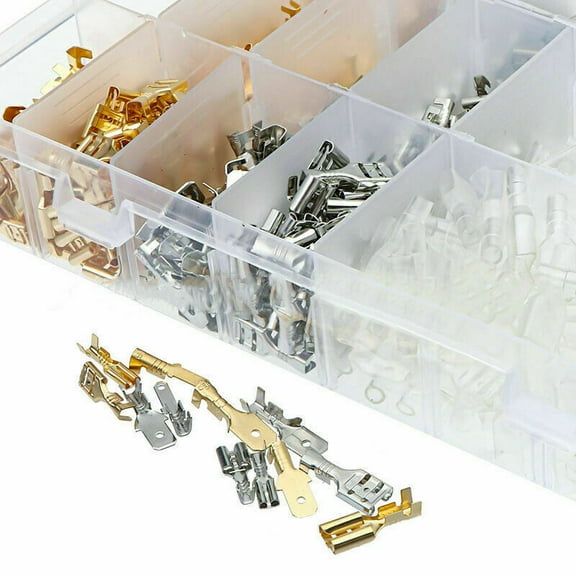 900PCS Spade Electrical Wire Connectors Male Female Crimp Terminal 2.8/4.8/6.3mm