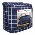 thumbnail image 1 of Edredón Matrimonial Reversible Mainstays Liso Cuadros Marino, 1 of 4