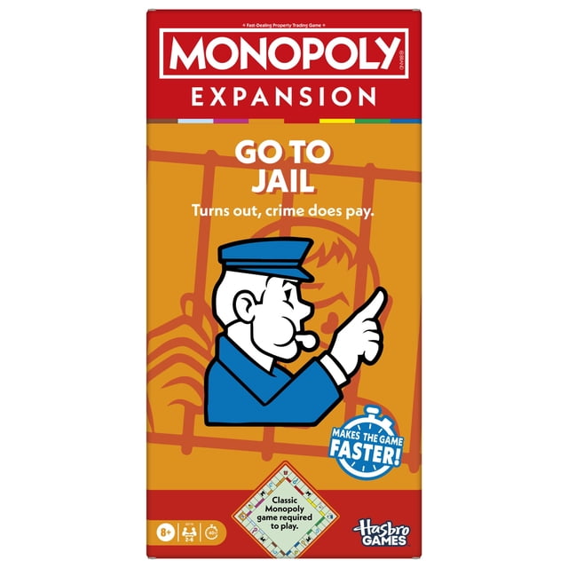 Expansión del juego de mesa Monopoly Go to Jail | A partir de 8 años | 2 a 6 jugadores