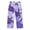 3-Purple, variant on Telankuip 2026 Summer Beach Vacation Pants for Men Baggy Lightweight Comfortable Wide Leg Trousers with Fashion Pattern Printed Loose Breathable Linen Pants 3-Purple XL