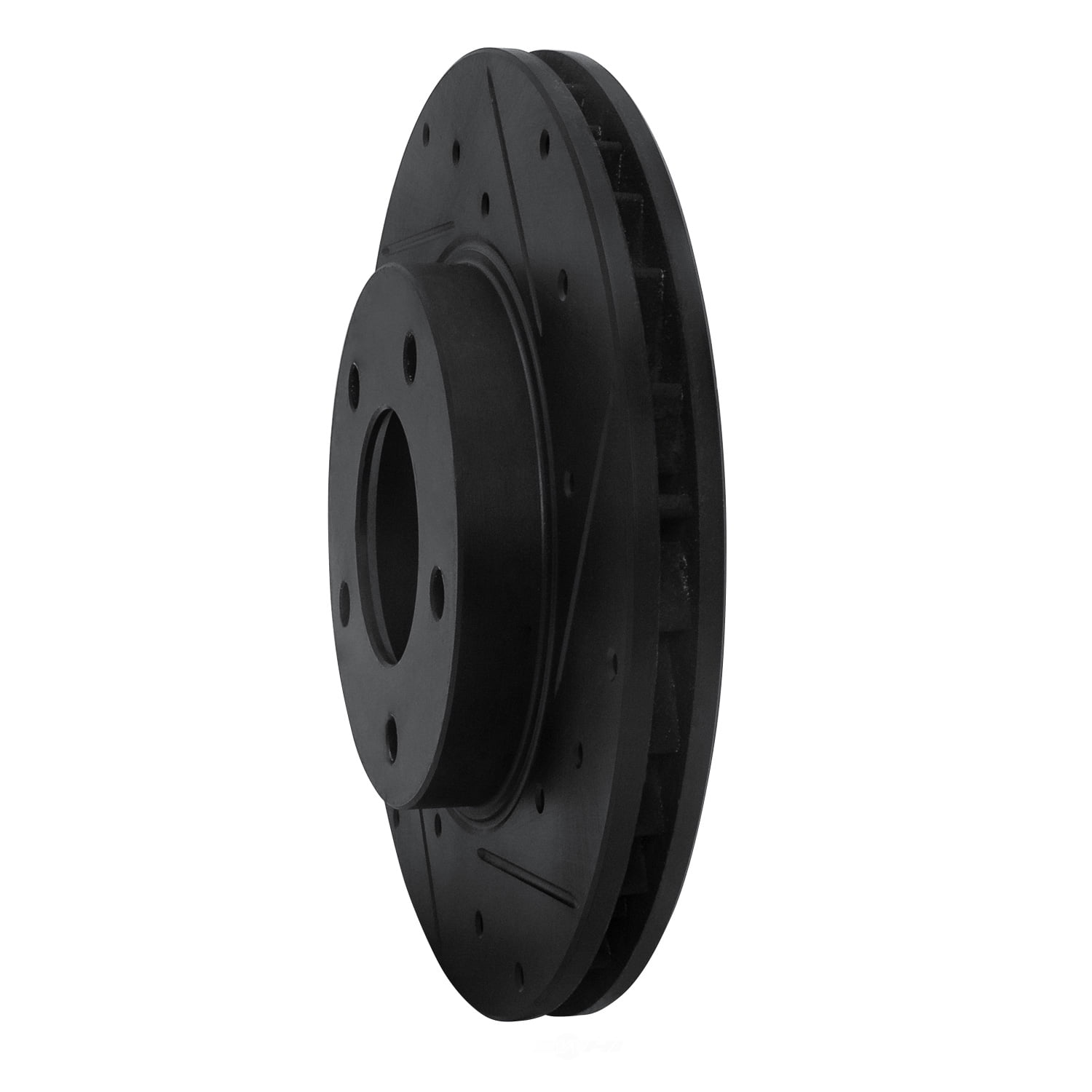 Dynamic Friction Company 633-80027R DFC Brake Rotor - Drilled And Slotted - Black