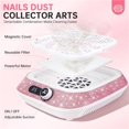 thumbnail image 2 of Compact Dust Suction Machine With Reusable Filter And Powerful Vacuum Fan For Acrylic Nail Gel Polish Application In Salons ,360° Powerful Suction, 2 of 6