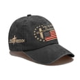 thumbnail image 2 of Trgacdwlo 250th Anniversary USA Hat 1776-2026 Flag Print Adjustable Baseball Hat Freedom Independence Day Unisex Sun Hats 22-23, 2 of 5