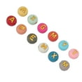 thumbnail image 1 of Perles en Acrylique pour Lettres, Perles Rondes pour Barbe 1200 Pcs Design Lettres Bords Lisses pour Collier, 1 of 7