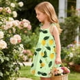 thumbnail image 6 of Amzcrzy Girls Dress 2026 Cute Print Crew Neck Summer Sundresses Spaghetti Strap with Tie Shoulder Bow Ruffled Tiered Dresses Casual Flowy A Line White Midi Dress @6 11 Years, 6 of 9