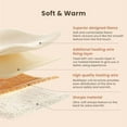 thumbnail image 5 of Cow Print Heated Blanket Full-Heating Electric Blanket Full with 10 Heat Levels & 10 Hours Auto-Off, Cozy Soft Fleece Sherpa, Washable, 72 x 84 Inche Cow Print Apricot, 5 of 6