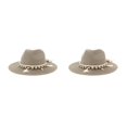 thumbnail image 1 of Qarigey Sombrero de vaquero de paja para hombres y mujeres, gorras de playa ajustables, parasol Natural, Protector de cabeza, sombreros de Type2 NO2, 1 of 6
