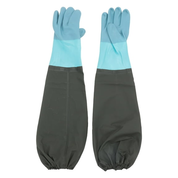 NISHUNA 1 Pair Long Rubber Gloves Elbow Length Gloves Cleaning Gloves Gardening Gloves Work Gloves