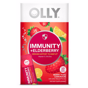 Olly Immunity   Elderberry Supplement - Berry Yuzu Lemonade - 10ct
