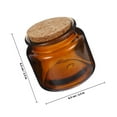thumbnail image 2 of LABELEPH 5Pcs Mini Glass Bottles Clear Glass Vials for Craft Enthusiasts, 2 of 5