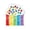 C002- Clear (Cloud), variant on Color Sorting Sensory Toys, Sensory Squeeze Toys, Rainbow Spinner Toys, Matching Game, 6X10 In, Multi Color, Valentines Gifting, 1 Pc