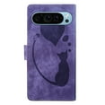 thumbnail image 4 of Allytechgroup Google Pixel 9 Pro XL Case Wallet, Cute Cat Heart Stylish PU Leather Flip Cover Stand Magnetic Closure Bumper Shockproof Phone Case for Google Pixel 9 Pro XL, Purple, 4 of 10