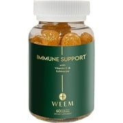WEEM Immune Boost Gummies -Elderberry - Zinc - Vitamin C - Health System Support - Alternative to Pills, Gluten-Free, Natural Supplement for Kids and Adults
