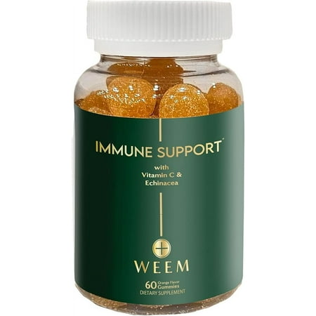 WEEM Immune Boost Gummies -Elderberry - Zinc - Vitamin C - Health System Support - Alternative to Pills, Gluten-Free, Natural Supplement for Kids and Adults