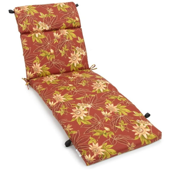 72-inch Outdoor Chasie Lounge Cushion - Passion Ruby