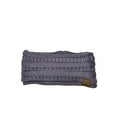 thumbnail image 2 of C.C Soft Stretch Winter Warm Cable Knit Fuzzy Lined Ear Warmer Headband, Violet Ribbed, 2 of 2