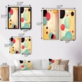 thumbnail image 4 of Designart "Blue Pink Retro Circles Geometric Nostalgia" Modern Geometric Framed Wall Art Set Of 2 - Modern Turquoise Framed Canvas Set For Living Room Decor, 4 of 6
