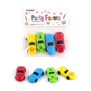 FLOMO Multicolor Plastic Toy Race Cars Party Favors,Pack of 4 EA