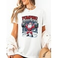 thumbnail image 2 of Pumping Through the Snow Santa Gym T-Shirt Funny Christmas Workout Shirt Holiday Fitness Muscle Santa Tee for Lifters Trainers, 2 of 5