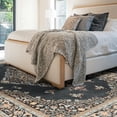 thumbnail image 5 of Homore Dark Grey Floral Medallion Area Rug Non Slip Carpet for Modern Living Rooms, 6' x 9', 5 of 8
