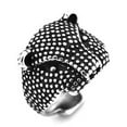 thumbnail image 2 of PAMTIER Men's Stainless Steel Vintage Personalised Punk Spotted Dog Ring Silver Size 11, 2 of 4