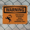 thumbnail image 5 of (2 Pack) High Voltage Electrical Room With Symbol OSHA Warning Sign 18 Inch X 12 Inch Plastic Sign, Weather Resistant, UV Protected for Workplace, Business, and Construction Site, Made, 5 of 8