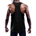 thumbnail image 5 of Cadmus Men's Dry Fit Y-Back Muscle Gym Workout Tank Top,Black,Black,Black,3 pack,Medium, 5 of 5