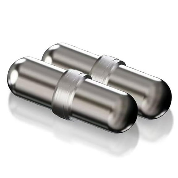 Magnetic Stir Bar Stainless Steel Magnetic Stir Bar Suitable for Self Stirring Mug 2PCS,2 x Stirring bar,Silver