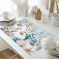 thumbnail image 5 of Thanksgiving Beige Pumpkin Placemats Set of 12 Coastal Starfish Coral Shell Heat Insulated Linen Place Mats, Washable Stain-Proof Table Mats for Dining Tables Holiday Decor 13x19inch, 5 of 9