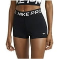 thumbnail image 6 of Nike Women's Pro 365 3" Shorts DH4863 010 Black/White/Grey Size X-Large, 6 of 7