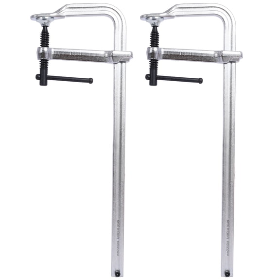 CQSXDA Drop Forged Steel Bar Clamps Set, Steel F Clamps for Welding, Woodworking, Metalworking, DIY and Crafts 16" x 4-3/4", 2 pcs