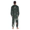 thumbnail image 4 of FORMRS Onesies Pajama for Adults Unisex Hoodie Winter Jumpsuit One Piece Sleepwear, Sizes S-2XL, Green Christmas Trees, 4 of 7