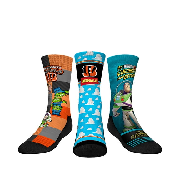 Youth Rock Em Socks Cincinnati Bengals Toy Story 3-Pack Crew Socks