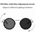 thumbnail image 2 of Sunglasses, Adjustable Tint Sunglasses – 9-Gear Smart Tint, Scratch-Resistant, Retro Matte Finish for Men & Women, 2 of 9
