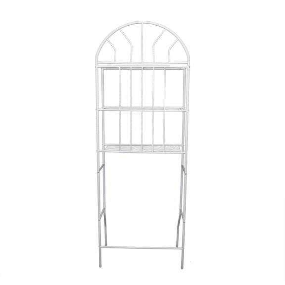 TFCFL 3-Tier Over The Toilet Storage Rack Shelves Bathroom Organizer Stand Space Saver White