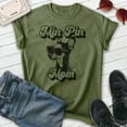 thumbnail image 2 of Min Pin Mom, Unisex Women's Shirt, Miniature Pinscher, Min Pin Owner, Funny Dog Mom Gift, Heather Military Green, Medium, 2 of 6