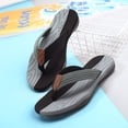 thumbnail image 1 of Chanclas para hombre para interior y exterior, chanclas, chanclas, chanclas de playa de gran tamaño, chanclas cómodas, transpirables y versátiles, 1 of 5