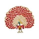 thumbnail image 4 of Caja de baratijas de pavo real, estatua única, elegante caja decorativa, regalo, figura de animal Rojo, 4 of 9